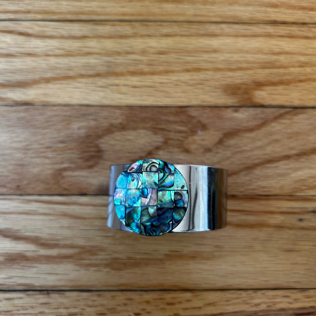 Geode Silver Cuff